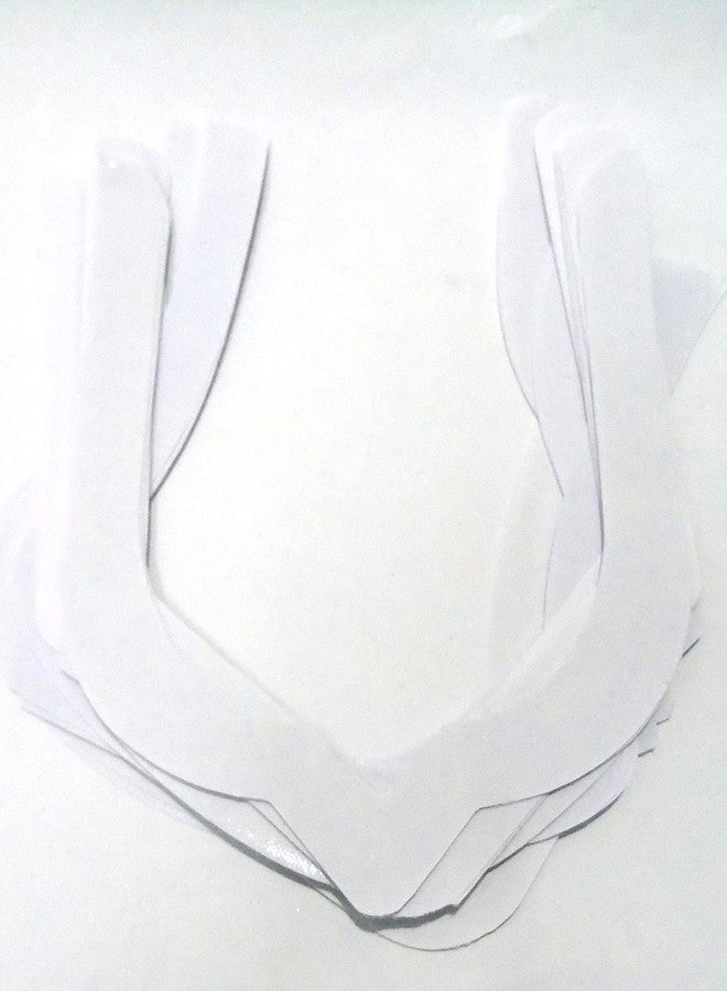 Strala Neck Design Bukram Pasting (20 pcs) / Bukram Gala/Neck Bukram Fusing (White Color) for Sewing/Tailoring, Fashion Designing, Boutique, etc (Mix Design) - Image 2